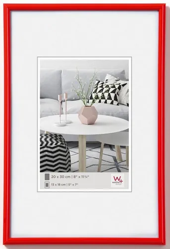 Walther Bilderrahmen Kunststoffrahmen KR318H Galeria 13x18cm rot