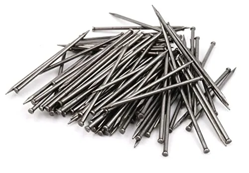 Design61 50x Stahlstifte Stahlnägel Sockelleistenstifte Nagel 1,5 x 45 mm Flachkopf Senkkopf BLANK