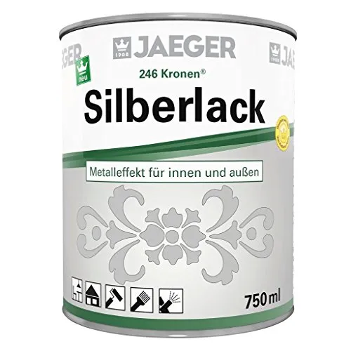 Jaeger 246 Silberlack 750ml - Hochwertiger Silberlack für vielseitige Anwendungen, ideal für kreative Projekte und professionelle Ergebnisse.
