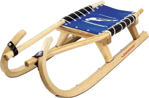 Tourenrodel Rodel Schlitten Holzschlitten Spezial Kinder Kufen aus Eschenholz