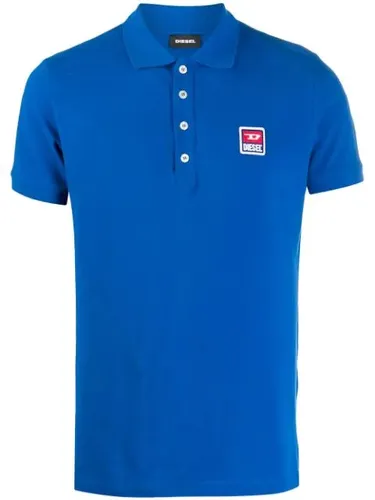 Diesel Herren T-KAL-PATCH Poloshirt Kurzarm Blau von Diesel