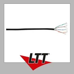 Produktbild DAP CAT5e U/UTP Lan Cable 305m schwarz