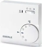 Eberle RTR-E 6726 1W Raumregler mit Schalter - Intelligenter Raumregler für Heiz- und Kühlanlagen, präzise Bimetall-Technik für optimale Temperaturregelung und Energieeinsparung. Ideal für Wandmontage.
