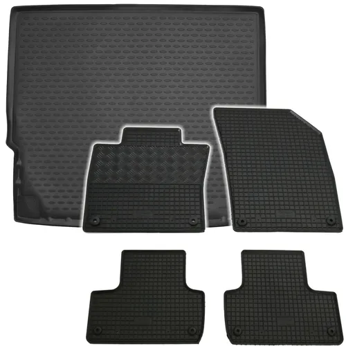Gummi Kofferraumwanne Fußmatten für Volvo XC60 II 2017- Set Passform Matten Wann