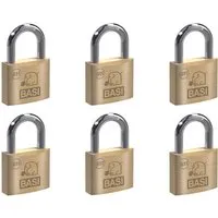 BASI Vorhangschloss 6er Set 30 mm von BASI