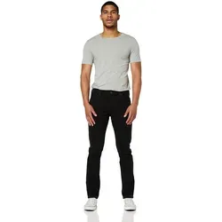 Wrangler Straight-Jeans Authentic Straight, black-rinse - Stylische Jeans für Herren, aus hochwertigem Denim mit 98% Baumwolle, für einen bequemen Sitz und eine modische Silhouette. Ideal für den Alltag!
