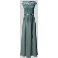 SWING Abendkleid aus Spitze grau 36 von Swing