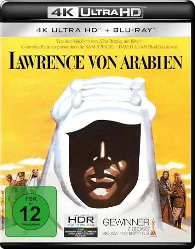 Lawrence von Arabien (2 4K-UHDs + 2 Blu-rays) von Sony Pictures Entertainment (PLAION PICTURES)