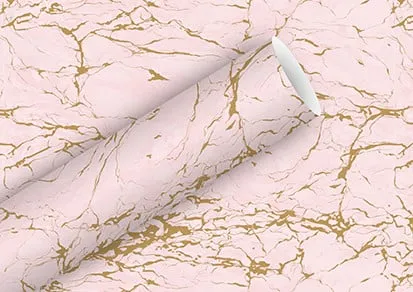 Geschenkpapier Marmor rosa 2 m in pink von Braun & Company