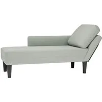 vidaXL Chaiselongue Hellgrau mit Kissen und Rechter Armlehne - Gartenmöbel für stilvolles Entspannen: Diese elegante Chaiselongue aus weichem Samt bietet optimalen Komfort und wertet jeden Raum auf. Ideal für gemütliche Ecken im Wohn- oder Schlafzimmer.