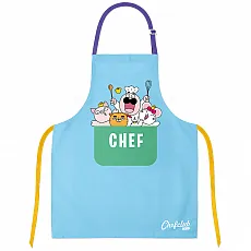 Chefclub Kids Schürze - Blau 301357 in blau von Chefclub