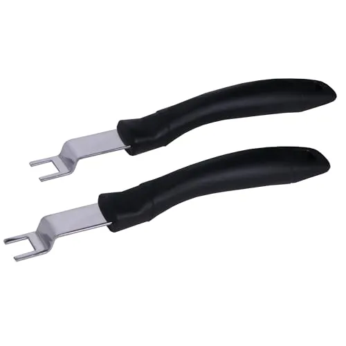 Melko 2 Stück Handgriff 24CM Griff für Grillrost Grillgitter Edelstahl BBQ Zubehör