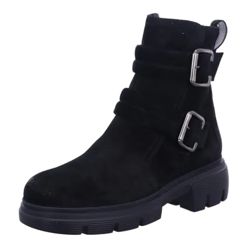 Paul Green Damen Stiefelette - Warm gefütterte Biker Boots - Wanderschuhe mit Merino-Warmfutter, leichtem EVA-Sohle und flachem Absatz für optimalen Komfort in der Übergangszeit.