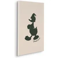 Komar Keilrahmenbild - Disney Donald Duck Stamp 40x60cm - Poster & Kunstdrucke mit schlichter Donald Duck Silhouette, handgefertigt in Deutschland aus hochwertigen, umweltfreundlichen Materialien - ideal für das Kinderzimmer.