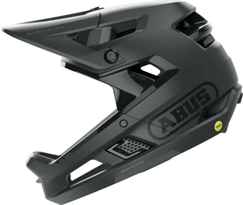 Abus AirDrop Mips Helm velvet black L/XL (58-62 cm) - Fahrradhelm mit MIPS-Technologie für zusätzlichen Schutz, ideal für Mountainbiker und Trail-Fahrer.