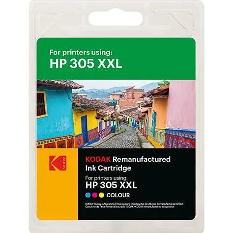 185H030586 KODAK HP DJ2300 TINTE COL HC HP305XXL 3x6ml 420S. XXL (185H030586)