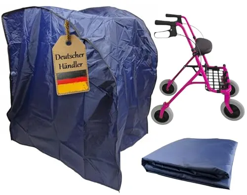 FabaCare Rollatorhülle – Schützende Abdeckhaube für Rollatoren, dunkelblau