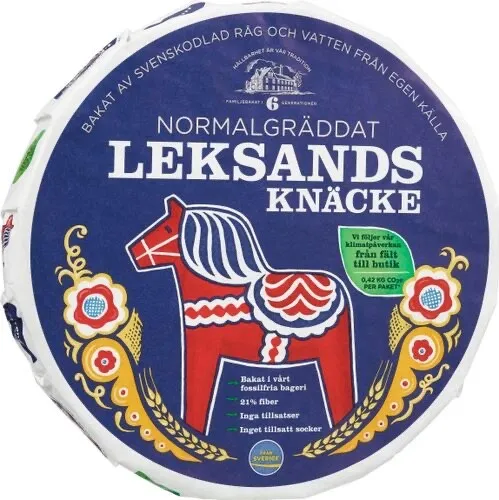Leksands Knäcke Normalgräddat Crispbread Knäckebrot Normal Gebräunt Snack 830 g