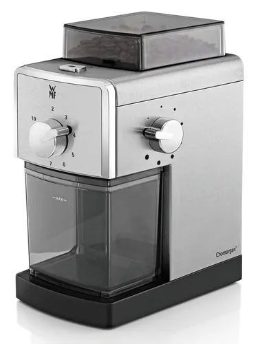 WMF Kaffeemühle 0417070011 - Leistungsstark mit 110W, 17 präzisen Stufen und 180g Fassungsvermögen für perfekten Kaffeegenuss zuhause