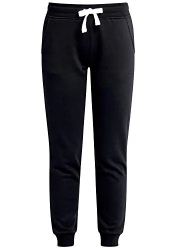 OXMO Olivia Damen Sweathose Sweatpants Relaxhose, Größe:M, Farbe:Black (799000)