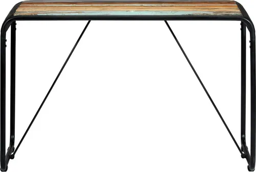 vidaXL Esstisch 118x60 cm aus massivem Altholz - Vintage-Charme - Esstisch aus massivem Altholz mit einzigartiger Maserung, ideal für Küche oder Esszimmer. Der industrielle Look mit pulverbeschichteten Stahlbeinen macht ihn zum Hingucker.