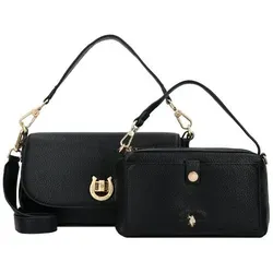 U.S. Polo Assn. Middleton Handtasche 27 cm - Elegante Handtasche mit praktischem Drehverschluss und abnehmbarem Umhängeriemen. Ideal für modebewusste Frauen, die Komfort und Stil suchen.