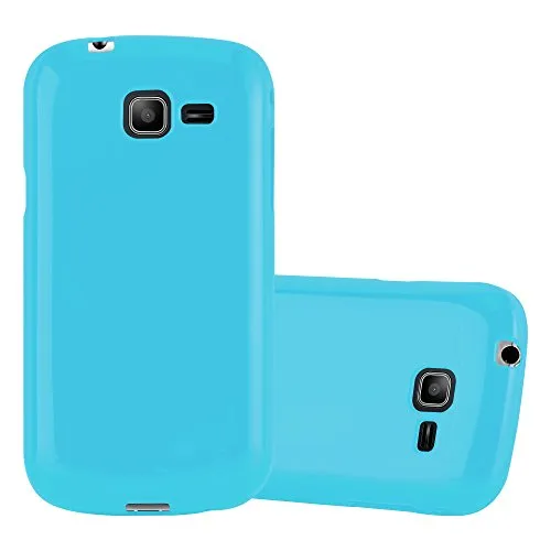 Produktbild Cadorabo Hülle kompatibel mit Samsung Galaxy Trend LITE Schutzhülle TPU Silikon Case Jelly Design Slim Kratzfest Weiche Gummi mit Rundumschutz Case Hülle für Galaxy Trend LITE in Blau
