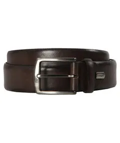 Lloyd Belts Herrengürtel 1128 - Braun, 3,5 cm Breite - Hochwertiger Ledergürtel aus bombiertem Vollrindleder, kürzbar und mit elegantem Kantenfinish, ideal für stilvolle Herrenmode.