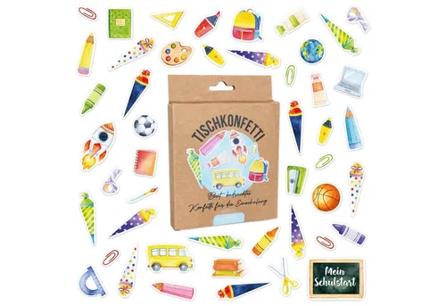 PAPIERDRACHEN Konfetti Tischkonfetti zur Einschulung - tolle Dekoration, Tischkonfetti