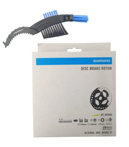 maxxi4you Scheibenbremse Shimano Bremsscheibe Deore XT RT-MT800 140mm Silber-Schwarz inkl. KB