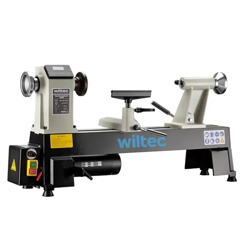 Wiltec Drechselbank 550 W mit variabler Drehzahl