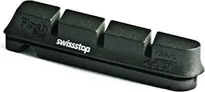 SwissStop Flash Pro Original Shimano/Sram Beläge - Bremsbeläge für Aluminiumfelgen, bieten herausragende Bremsleistung und sind mit einer 2-jährigen Herstellergarantie ausgestattet.