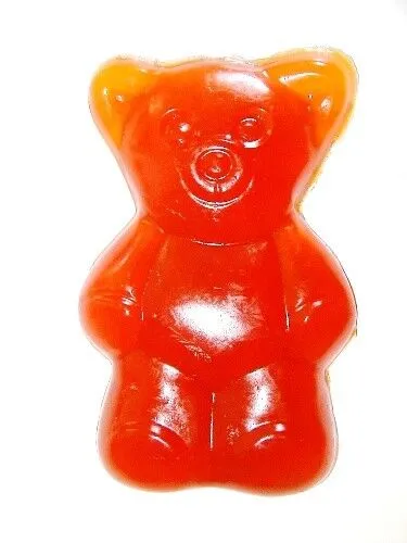 Gummibär Extra Groß 28cm - 2kg Fruchtgummi ORANGE - Fruchtgummis/Lakritze - Riesiger Gummibär in leuchtendem Orange, ideal für Partys oder als Geschenk, aus Deutschland.