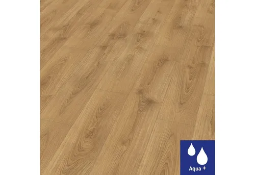 Laminat 8.0 Brook Eiche honig - Laminatboden in honigfarbener Eiche, robust und pflegeleicht, ideal für stilvolle Wohnräume