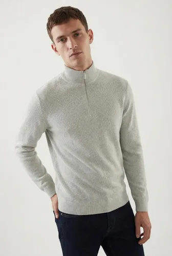 Selected Pullover Herren Baumwolle grau meliert von Selected