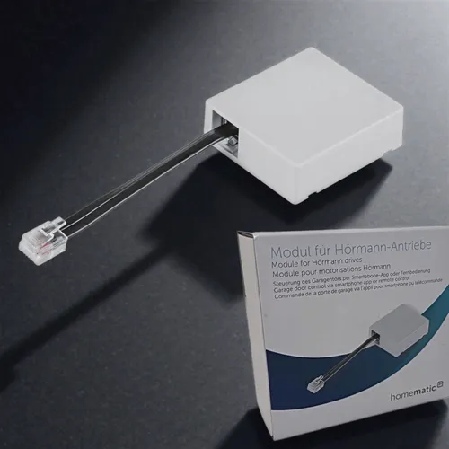 Homematic IP Smart Home Modul für Hörmann-Antriebe - SmartHome kompatibles Erweiterungsmodul für die einfache Funksteuerung Ihres Garagentors, ideal für moderne Heimautomatisierung.