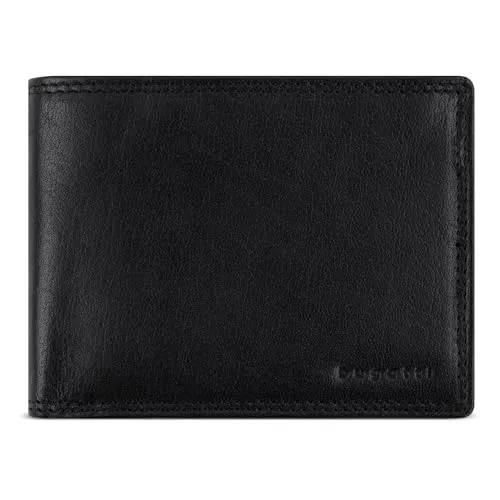 bugatti Savona Geldbörse aus vegetabilem Büffelleder - Herren-Geldbörse im Querformat mit RFID-Schutz, handgefertigt aus hochwertigem Büffelleder, ideal für maximale Datensicherheit und stilvolles Design.