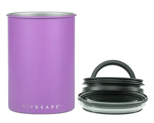Airscape Edelstahl Kaffeedose 1893ml in lila von AIRSCAPE