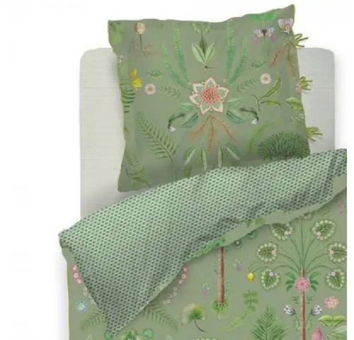 PiP Studio Bettwäsche-Set Bamboleo Green (155x220cm) in grün von Pip Studio