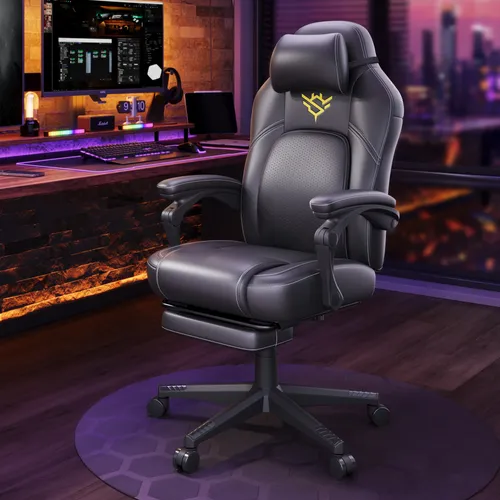 Gaming-Stuhl mit Fußstütze