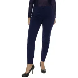 YESET Schlupfhose YESET Chino Stretch Hose lang gerade Stretchhose Schlupfhose YPMCL1548 Taschenlook und Stretchbund blau XXXL