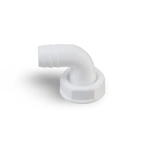 TG Kunststoffverbindung für Wasch- und Spülmaschinen-Ablaufschlauch, 1 Zoll, 19 mm Innendurchmesser, Weiß, 1 Stück
