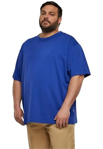 Urban Classics Herren Organic Basic Tee – Regular Fit T Shirt aus Bio Baumwolle mit Rundhals im minimalistischen Streetwear Style für Alltag Freizeit und Casual Outfits,Royal,XL