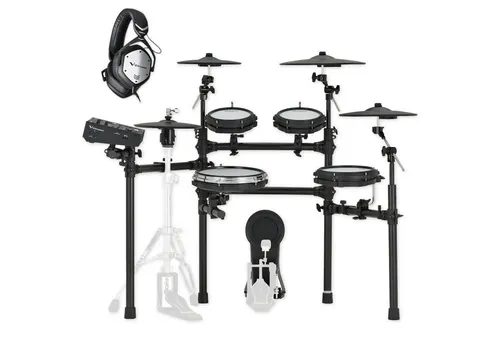 Roland E-Drum TD513 - Elektronisches Schlagzeug mit Kopfhörer - Erleben Sie das Roland E-Drum TD513, ein kompaktes elektronisches Schlagzeug in Schwarz. Mit hochwertigem Klang und vielseitigen Anschlussmöglichkeiten ist es ideal für alle Musikliebhaber.