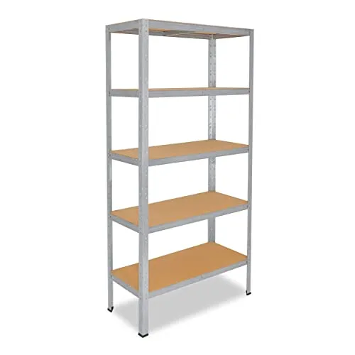 shelfplaza® 180x110x30cm Schwerlastregal - Metallregal mit 5 Böden - Regale – Hochwertiges Metallregal mit 175kg Tragkraft pro Boden, ideal für Keller, Garage oder Werkstatt. Einfache Montage ohne Schrauben für schnellen Einsatz!