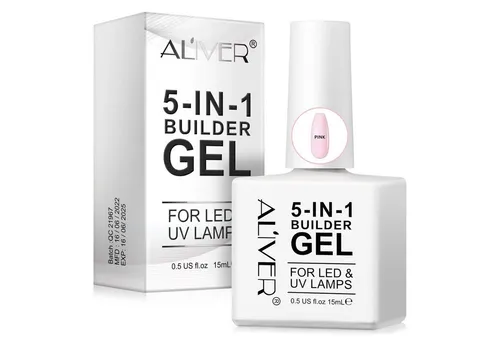 ALIVER Gel-Nagellack Nagelaufbau 5-in-1 Stärkendes Builder Nail Gel in 3 Farben