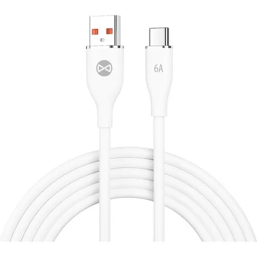 Forever Kabel USB - USB-C 1,0 m 6A weiss (1 m, 66 W) (GSM177581)