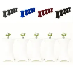 EXKLUSIV HEIMTEXTIL Stehtischhusse für Bistrotisch 80-85 cm - Elegante Stehtischhusse aus hochwertigem Stretchmaterial für Bistrotische mit Ø 80-85 cm. Pflegeleicht, bügelfrei und bis 50 °C waschbar - ideal für Veranstaltungen und Gastronomie.