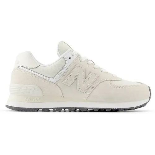 NEW BALANCE WL574 Sneaker Damen - Komfortabler Style in Größe 37 1/2 - Damen Sneakers für normale bis breitere Füße; Obermaterial aus Wildleder und atmungsaktivem Mesh für optimalen Tragekomfort.