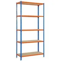 PROREGAL Schwerlastregal Big Muli 200 x 110 x 30 cm - Robustes Steckregal mit 5 Fachböden und einer Traglast von bis zu 200 kg pro Ebene, ideal für Werkstatt und Lager. Einfache Montage und verstellbare Fachböden sorgen für Flexibilität.